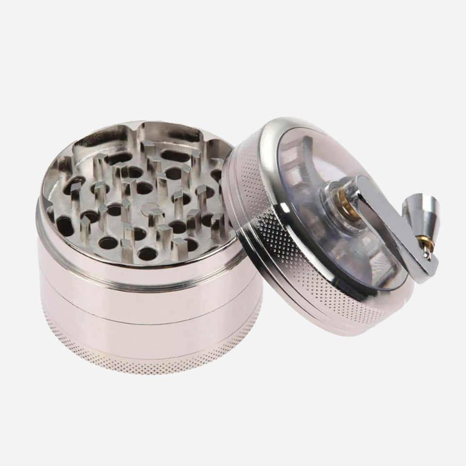 4 Layers Herb Grinder With Handle